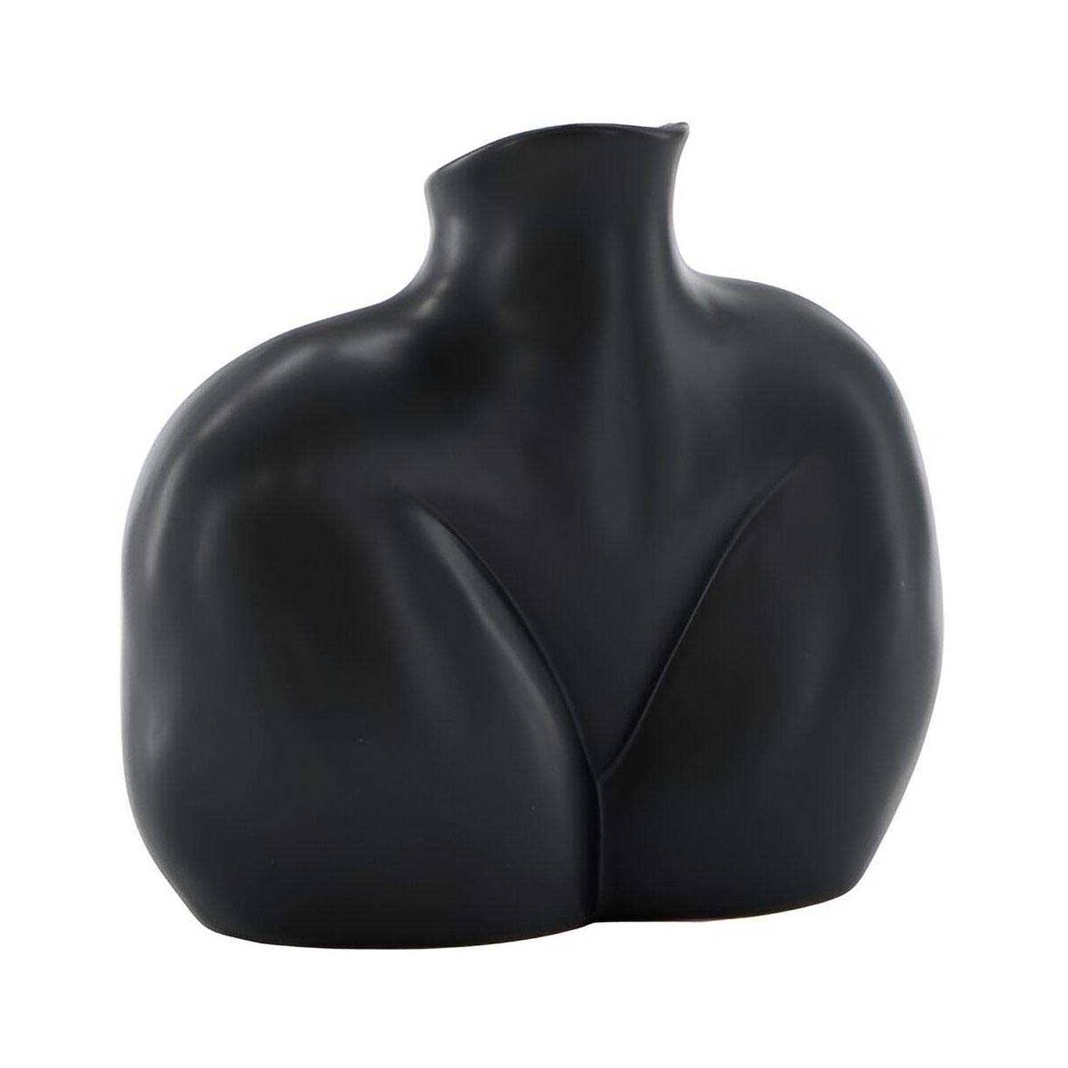 Venture Home - Vase en grès Harvey Noir - Image 1