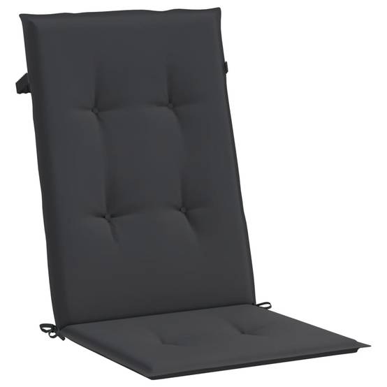 PANGIVO - Coussins de chaise à dossier haut polyester noir 120 x 50 x 3 cm (lot de 6) - PANGIVO - Image 5