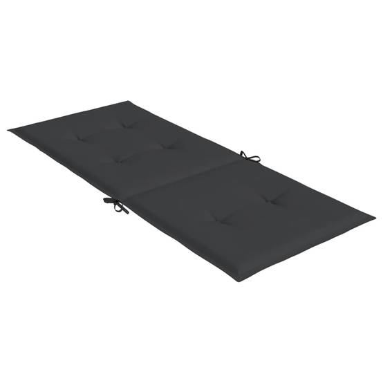 PANGIVO - Coussins de chaise à dossier haut polyester noir 120 x 50 x 3 cm (lot de 6) - PANGIVO - Image 6
