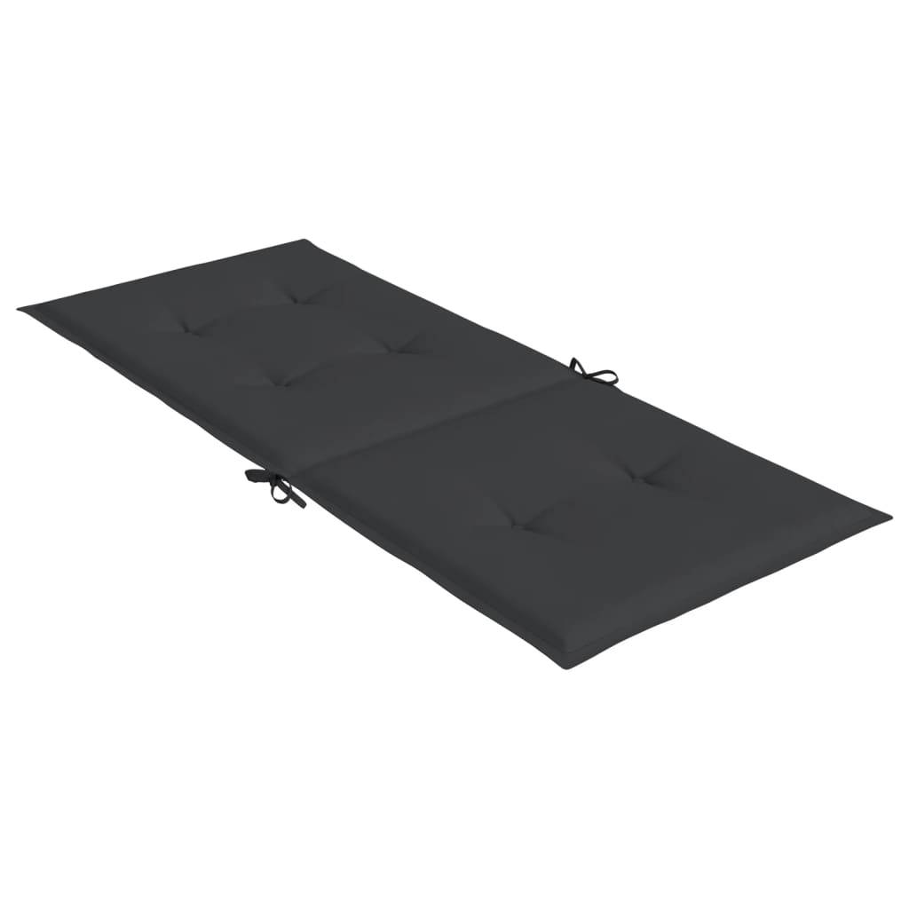 PANGIVO - Coussins de chaise à dossier haut polyester noir 120 x 50 x 3 cm (lot de 6) - PANGIVO - Image 6