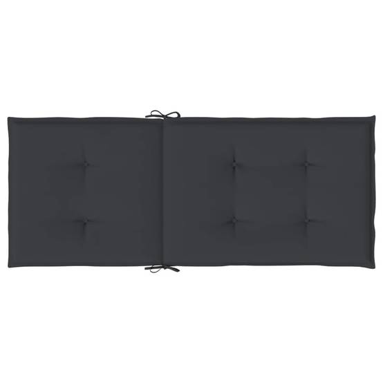 PANGIVO - Coussins de chaise à dossier haut polyester noir 120 x 50 x 3 cm (lot de 6) - PANGIVO - Image 7