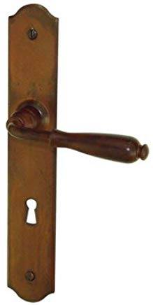 Ensemble de porte Espalion BRIONNE Fer rouillé ciré - Clé I - 1019442RO