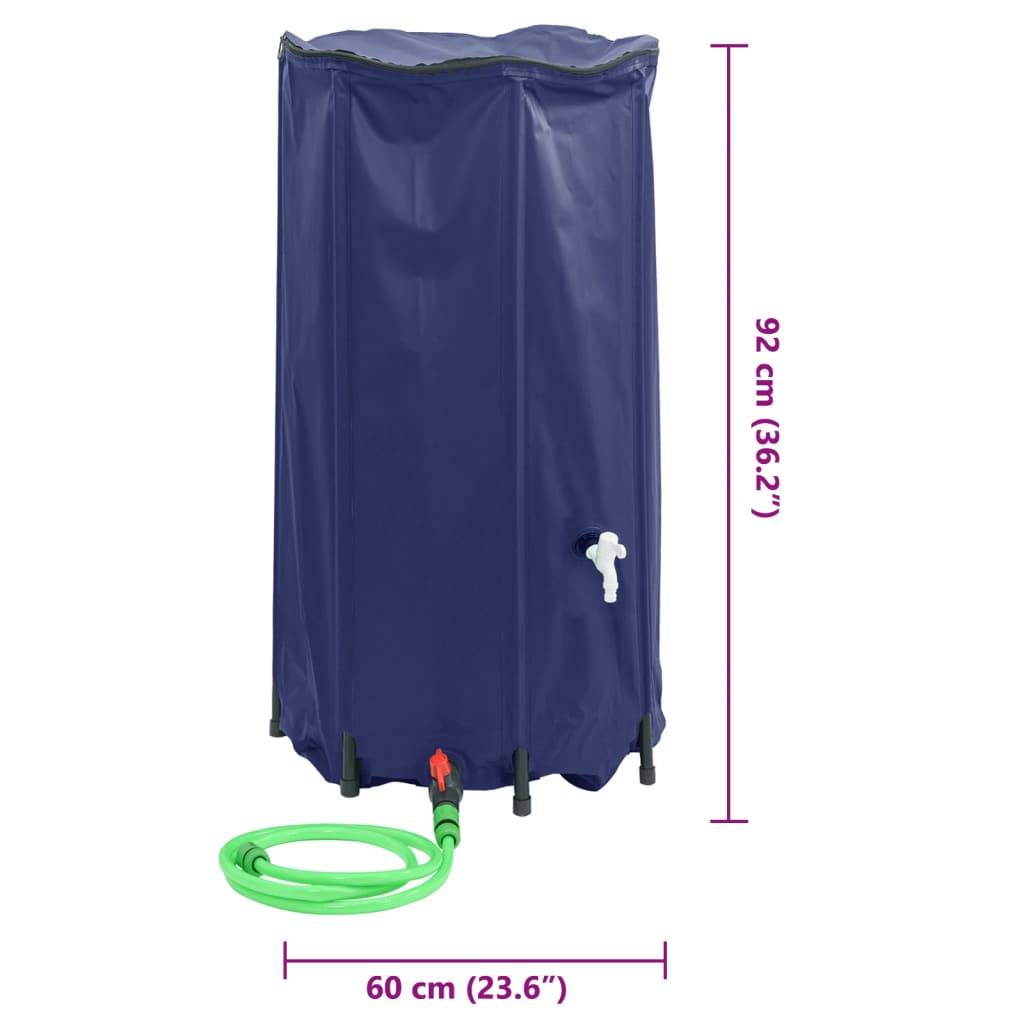 Vidaxl - Réservoir d'eau avec robinet pliable 250 L PVC vidaXL 155999 - Image 3