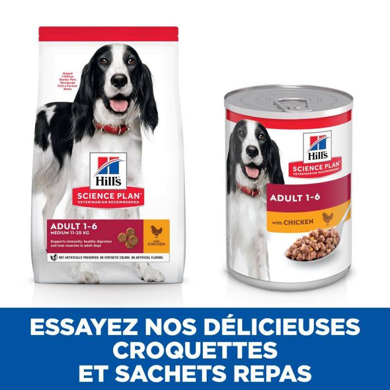 CROQUETTES CHIEN SCIENCE PLAN ADULT MEDIUM POULET - HILL'S 14 kg - Image 4