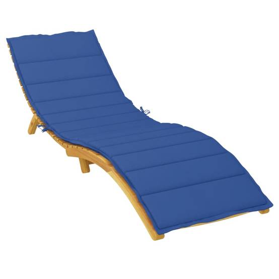Matelas de Chaise Longue Tissu Oxford Confortable pour Piscine et Jardin Bleu Royal 200x70cm – ComfortXL Outdoor Living - Image 3