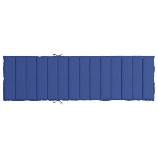 Matelas de Chaise Longue Tissu Oxford Confortable pour Piscine et Jardin Bleu Royal 200x70cm – ComfortXL Outdoor Living - Image 5