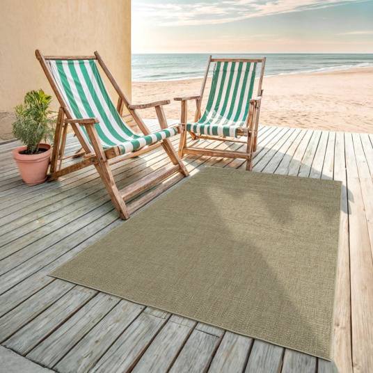 Decoweb - Tapis d'extérieur ou d'intérieur aspect sisal - Cajun - Beige - 120 x 170 cm - Decoweb - Image 2