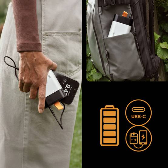 Fiskars - Batterie Fiskars 12V-4Ah x2 pour sécateurs ou coupe-branches à batterie Fiskars. Powerbank . Cable USB-C inclus. - Image 3