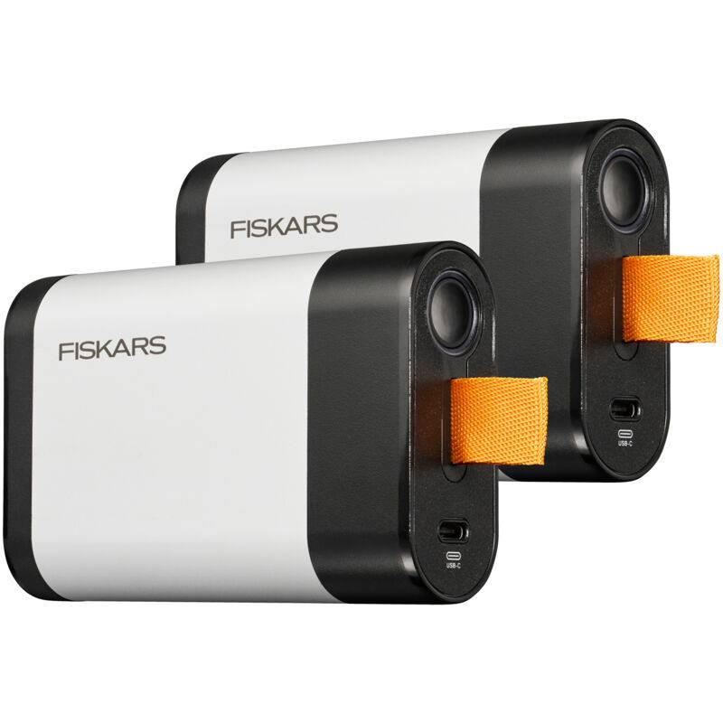 Fiskars - Batterie Fiskars 12V-4Ah x2 pour sécateurs ou coupe-branches à batterie Fiskars. Powerbank . Cable USB-C inclus. - Image 1