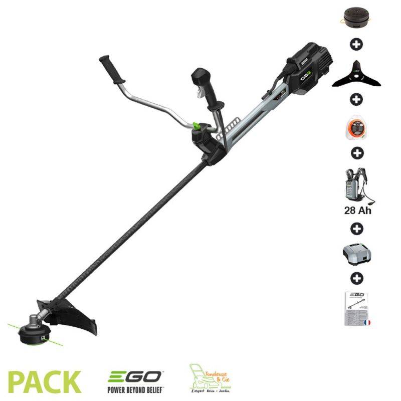 Pack débroussailleuse PRO batterie dorsale 28Ah arbre carbone Egopower BCX3800E - Image 1