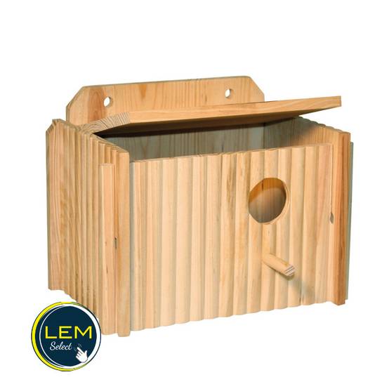 Nichoir pour oiseaux avec nid et perchoir intégré - Image 3
