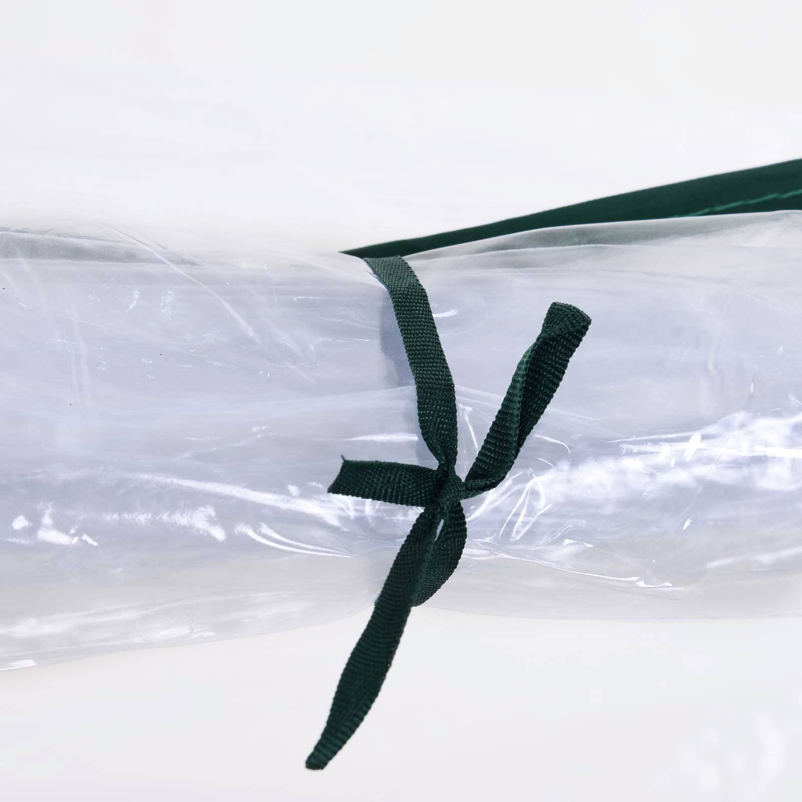 Serre de Jardin Tunnel mini serre tunnel serre à tomates 2,5L x 1l x 0,8H m Grande Porte zippée bâche PVC Transparent métal époxy Vert - Image 9