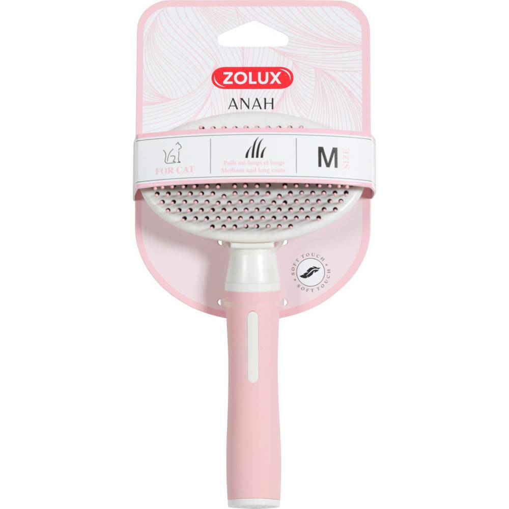 Zolux - Brosse SLICKER doux rétractable taille M pour chat - Image 5