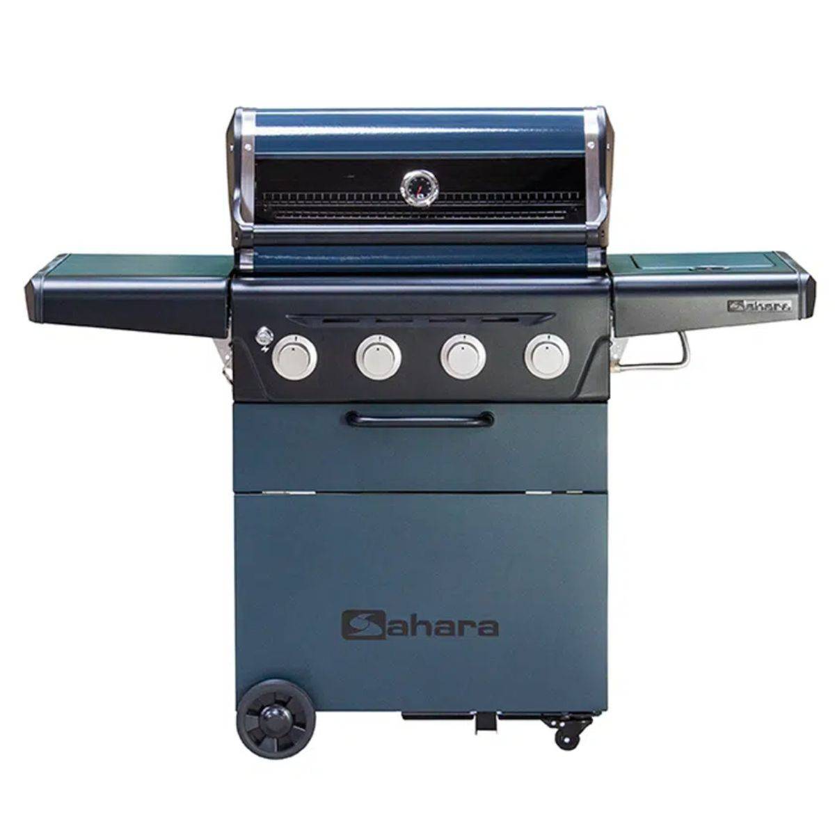 Barbecue à gaz mobile Sahara 18,7 kW, Cuisson polyvalente 4 brûleurs + 1 bruleur latéral - BBQ Idéal pour 8 à 10 convives - Image 1