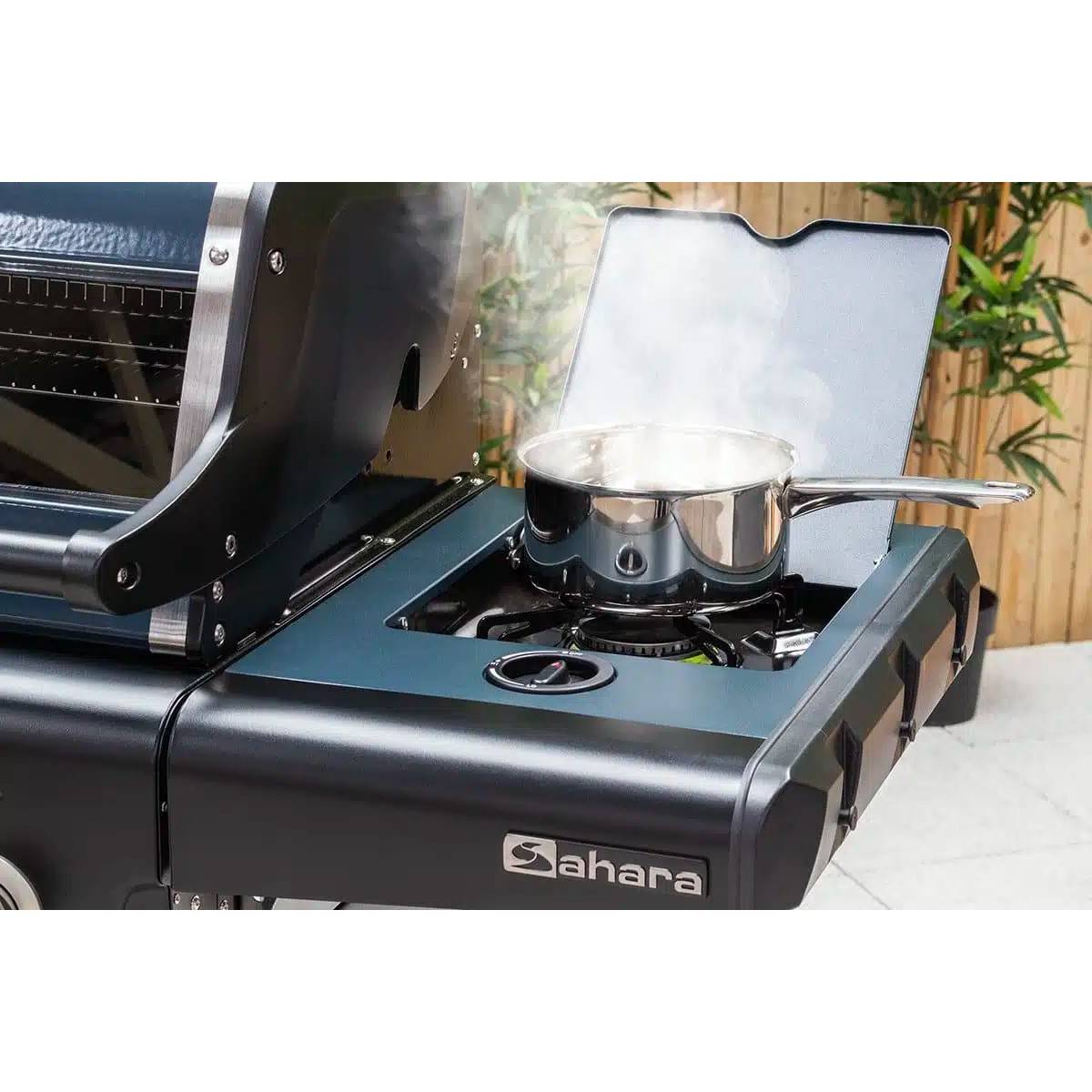 Barbecue à gaz mobile Sahara 18,7 kW, Cuisson polyvalente 4 brûleurs + 1 bruleur latéral - BBQ Idéal pour 8 à 10 convives - Image 2