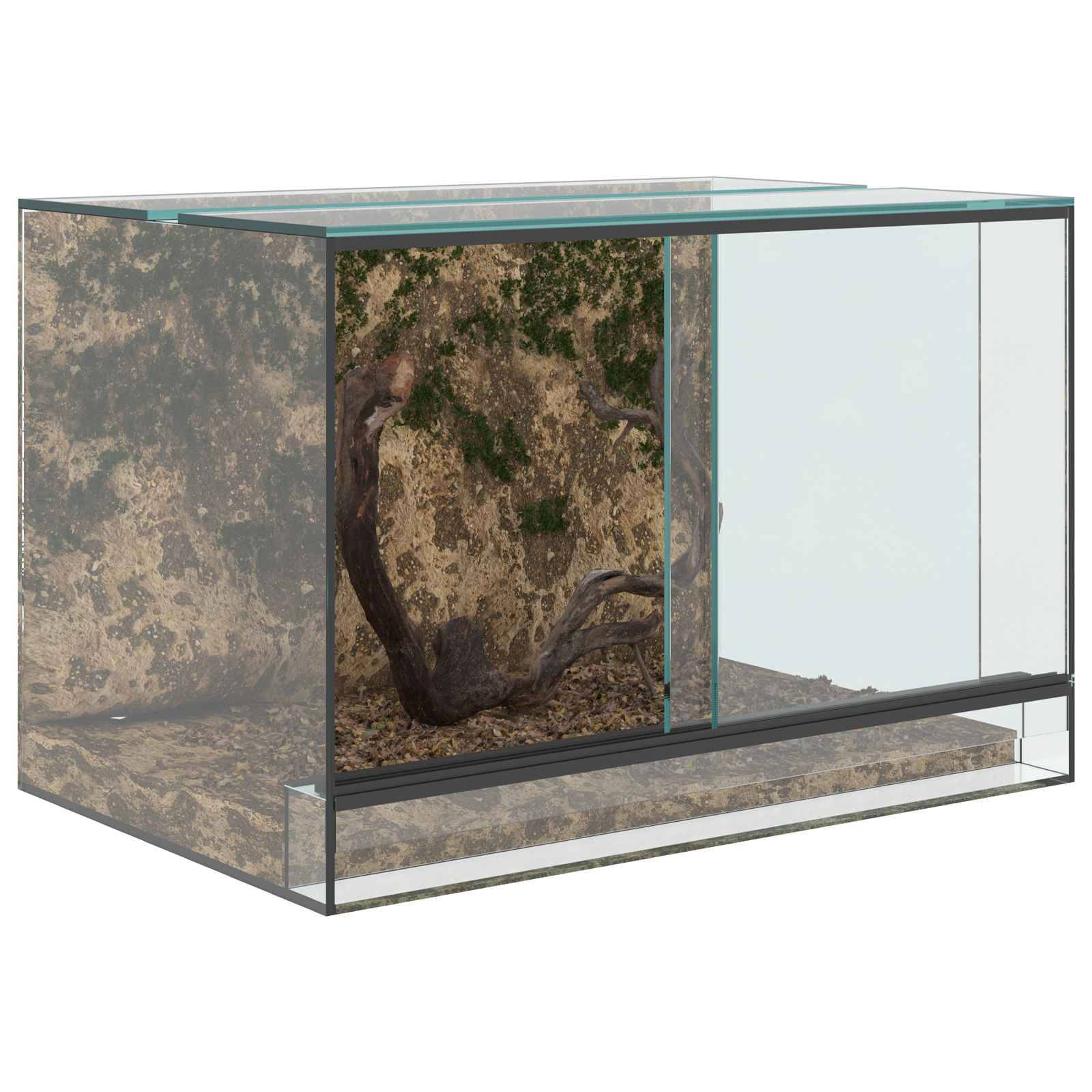 Vidaxl - Terrarium avec stockage Transparent 60 x 40 x 40 cm Verre vidaXL 42020391 - Image 4