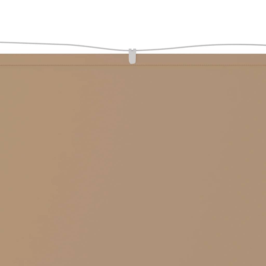 Helloshop26 - Auvent vertical 140 x 360 cm tissu oxford taupe - Image 2