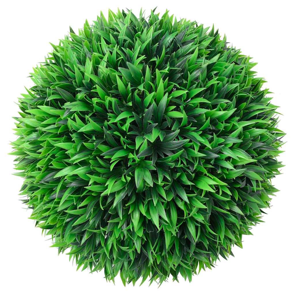 Boules de buis artificielles polyéthylène vert 38 x 38 x 38 cm, poids:2.3kg - PANGIVO - Image 2