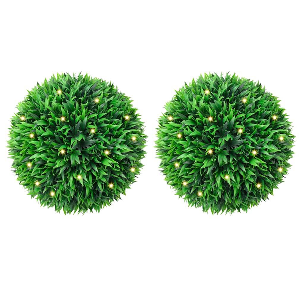 Boules de buis artificielles polyéthylène vert 38 x 38 x 38 cm, poids:2.3kg - PANGIVO - Image 1