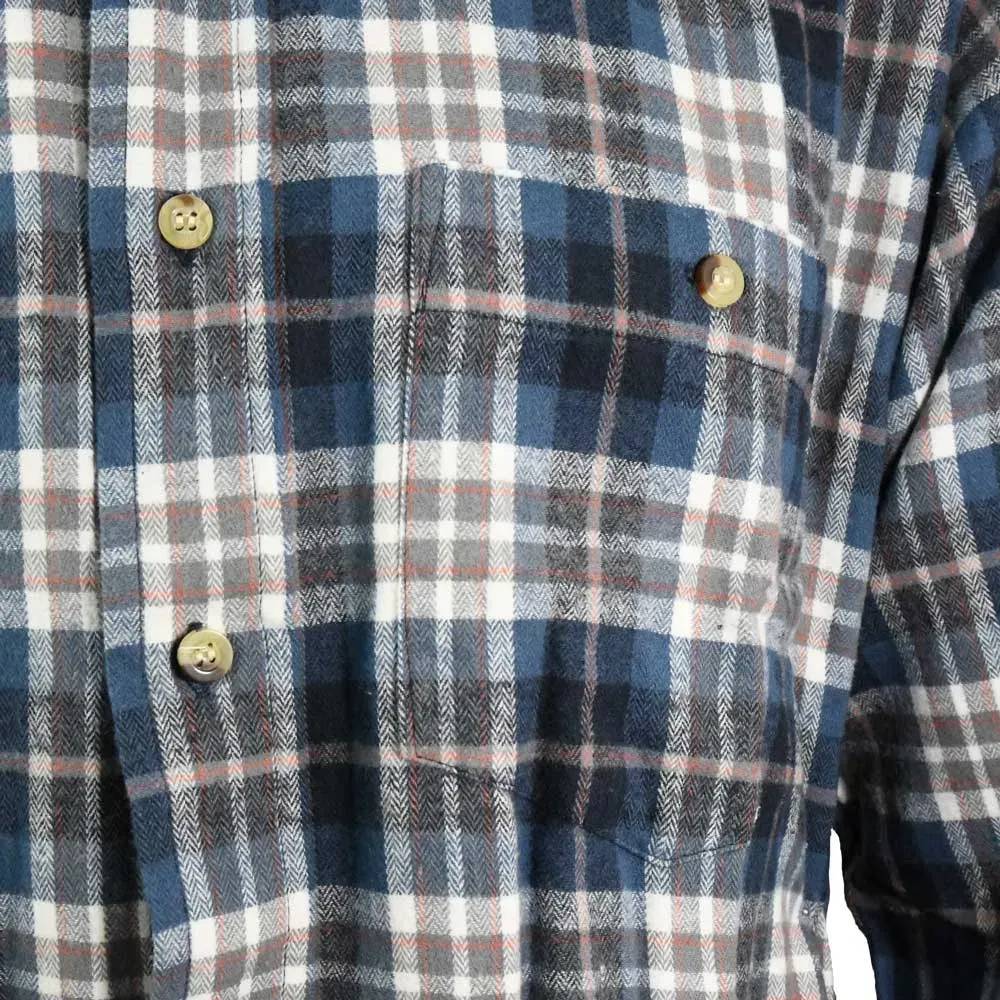 Autre - Chemise longue à carreaux bleu Chevron taille L à 2XL - Image 3