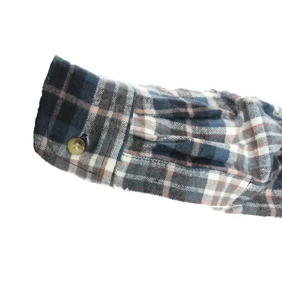 Autre - Chemise longue à carreaux bleu Chevron taille L à 2XL - Image 4