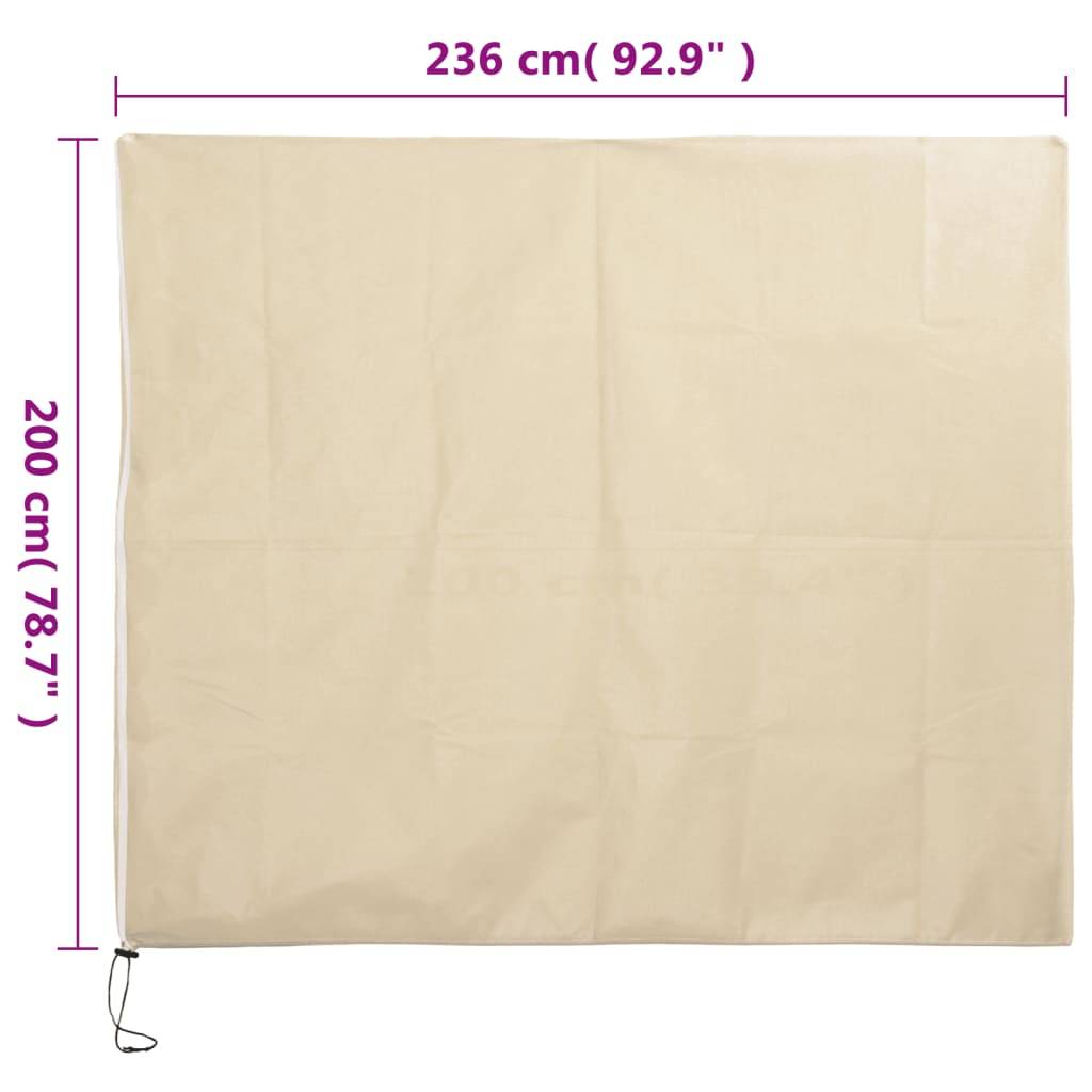 Vidaxl - Housse de protection pour plantes avec fermeture éclair 70 g/m² vidaXL 364879 - Image 3