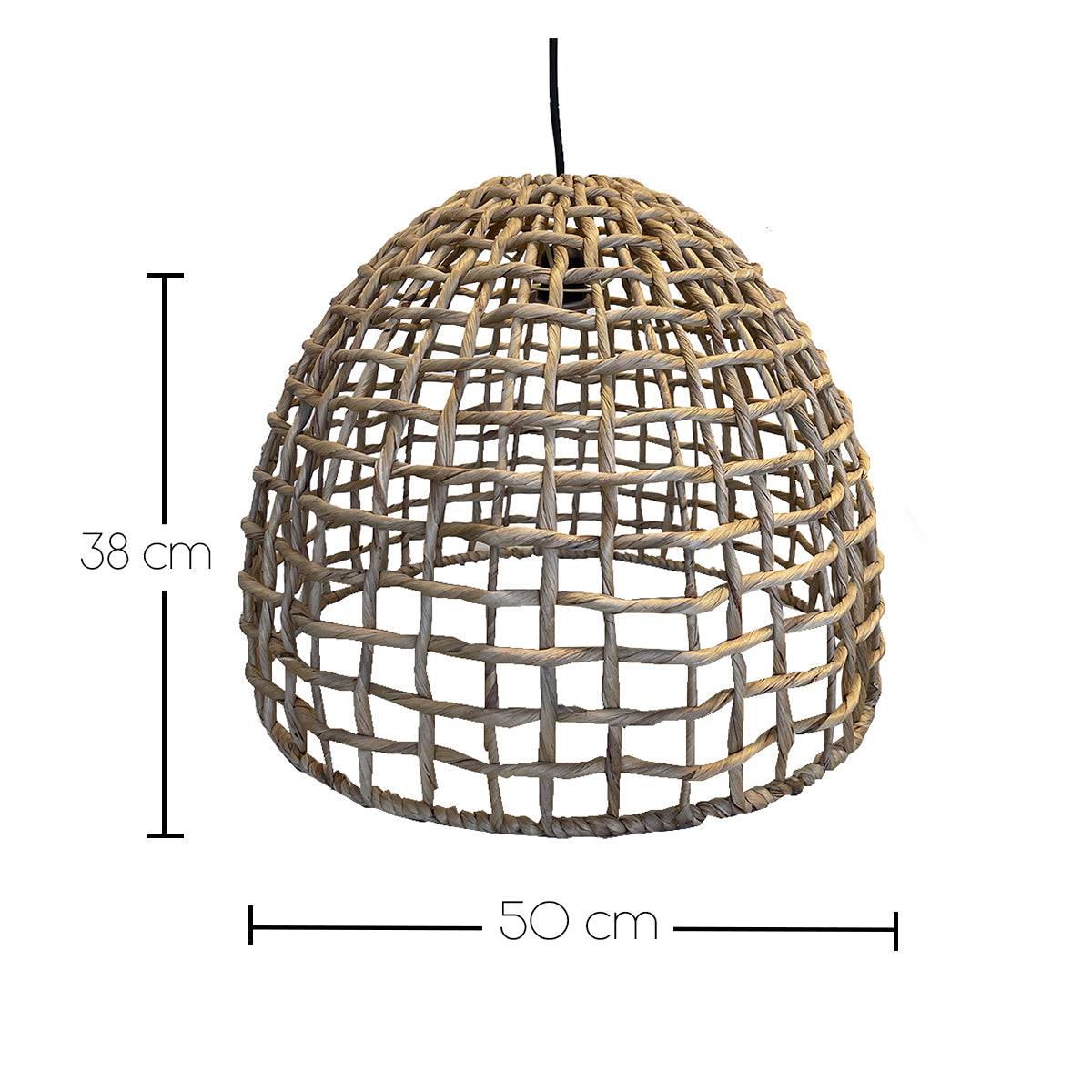 Lumisky - Suspension Extérieure Jacinthe d'Eau Beige D50cm Câble 5m - Image 6
