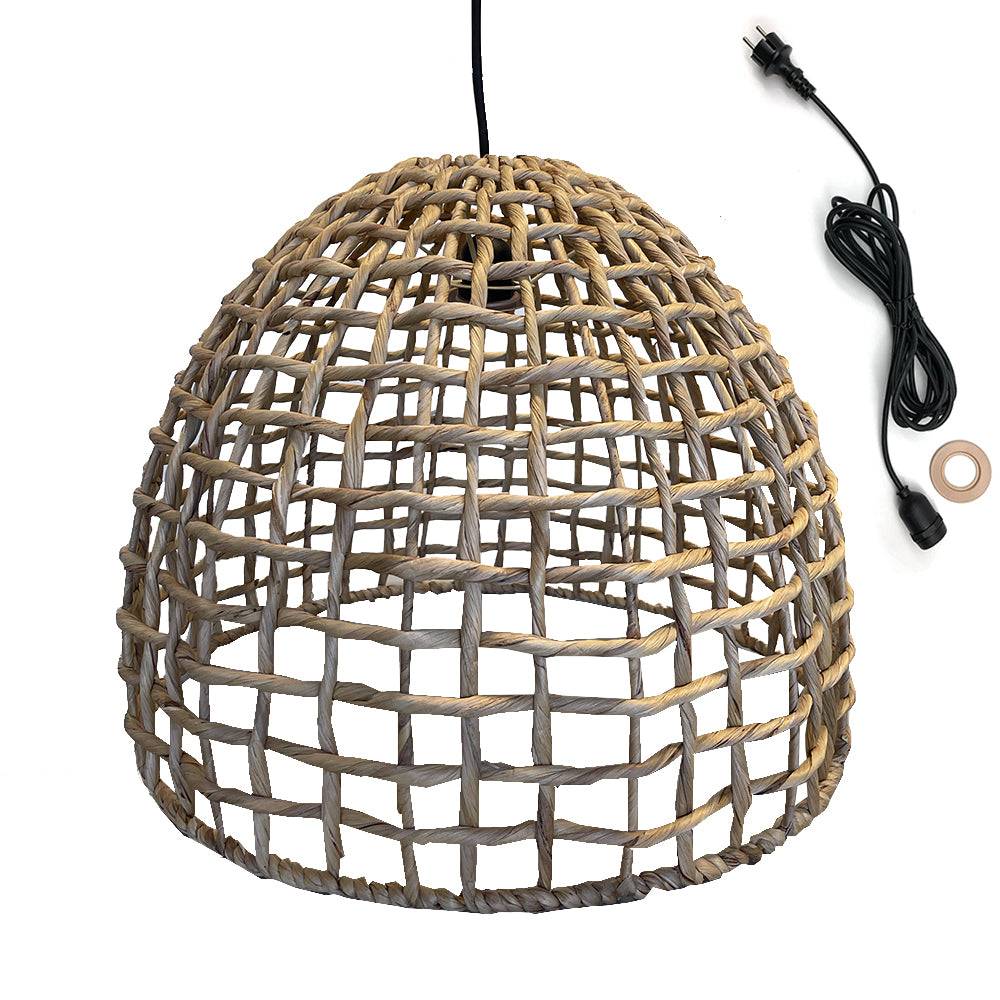 Lumisky - Suspension Extérieure Jacinthe d'Eau Beige D50cm Câble 5m - Image 1