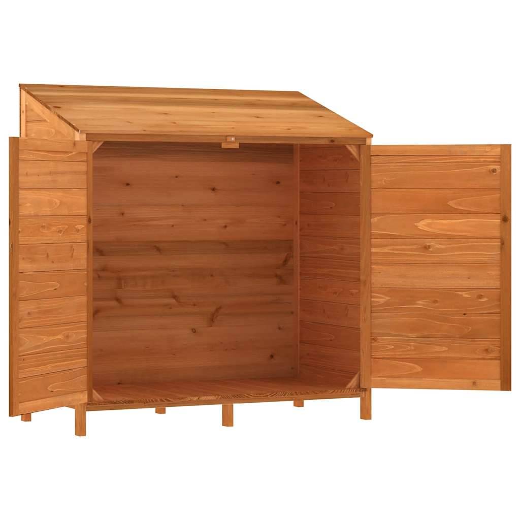 PANGIVO - Remise de jardin - Bois de sapin massif - Marron 102x52x112 cm - Surface au sol 0,53m² - PANGIVO - Image 4