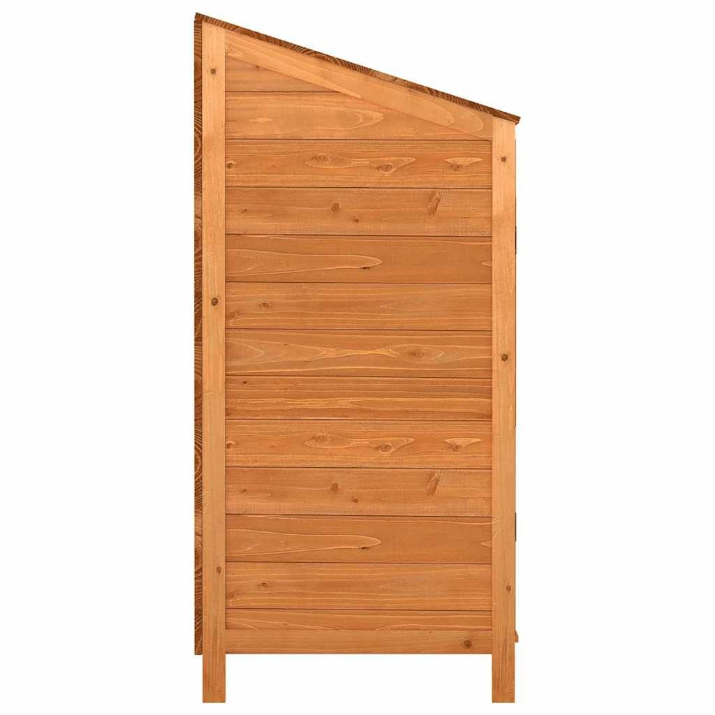 PANGIVO - Remise de jardin - Bois de sapin massif - Marron 102x52x112 cm - Surface au sol 0,53m² - PANGIVO - Image 6