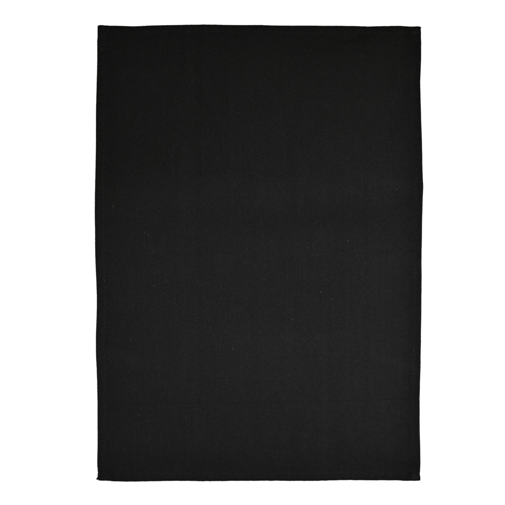 Home Maison - Torchon de cuisine unis en coton - HOME MAISON - Coton - Noir - Image 2