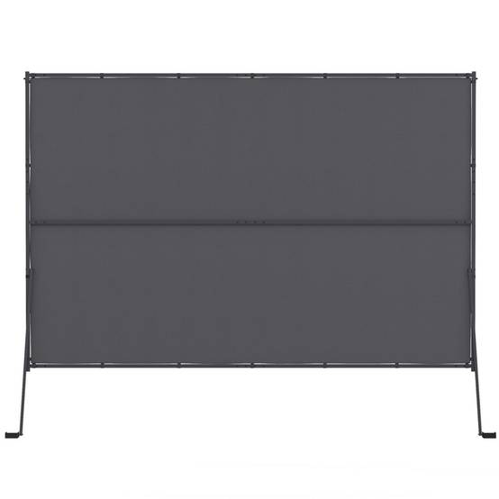 Auvent inclinable et réglable 250 x 150 cm pour pergola toit rétractable gris anthracite - Image 8