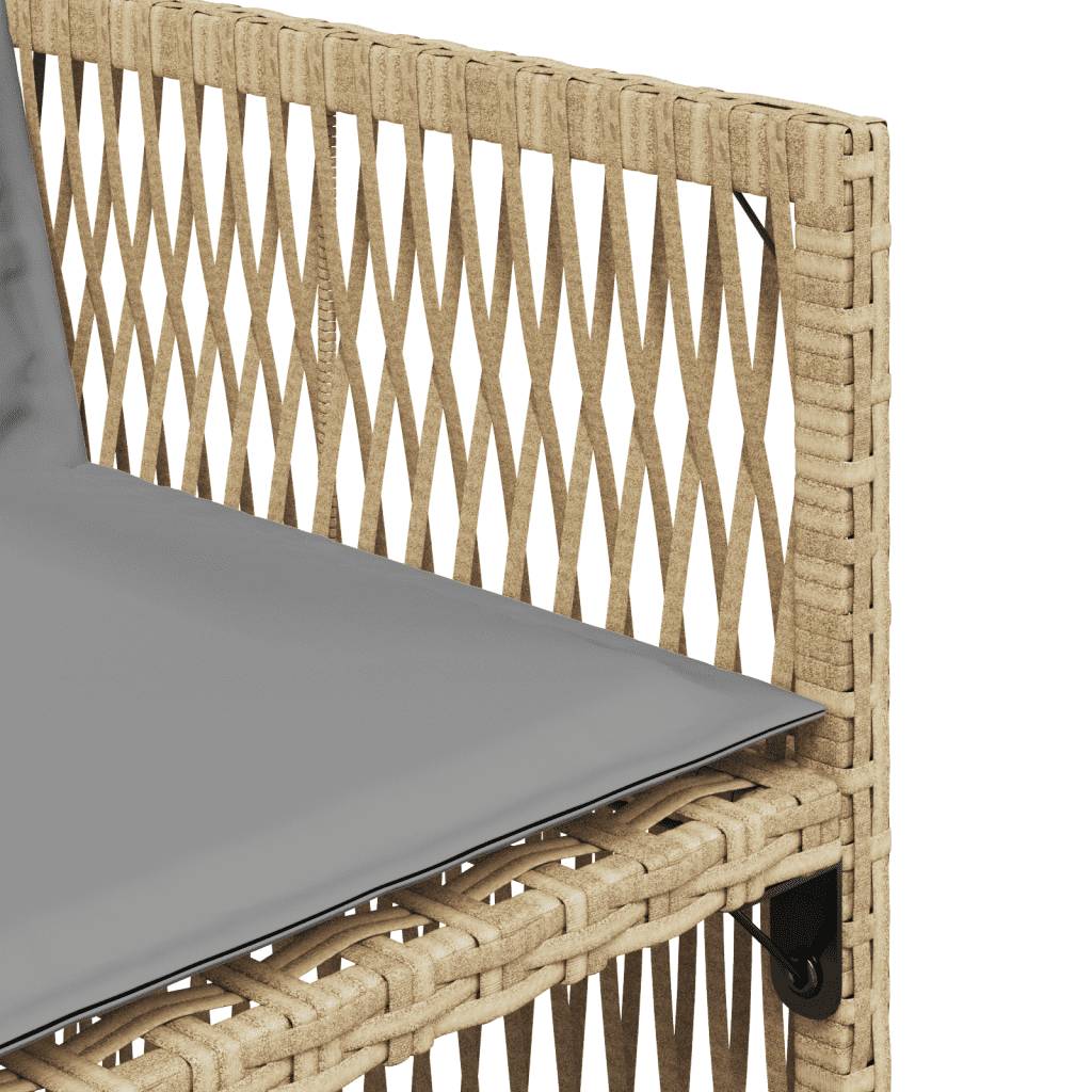 Vidaxl - Ensemble à manger de jardin et coussins 9 pcs mélange beige vidaXL 3211020 - Image 6