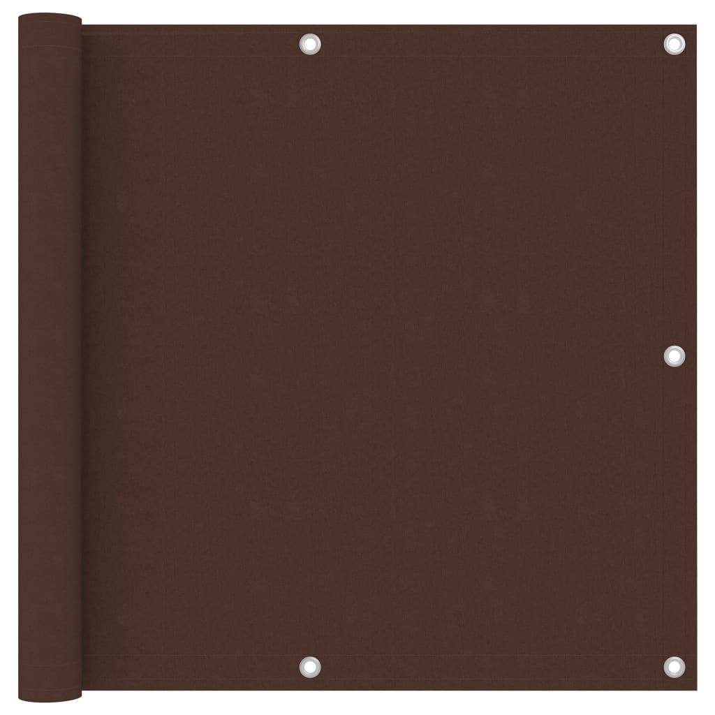 Helloshop26 - Écran de balcon brise pare vue protection confidentialité 90 x 300 cm tissu oxford marron - Image 1