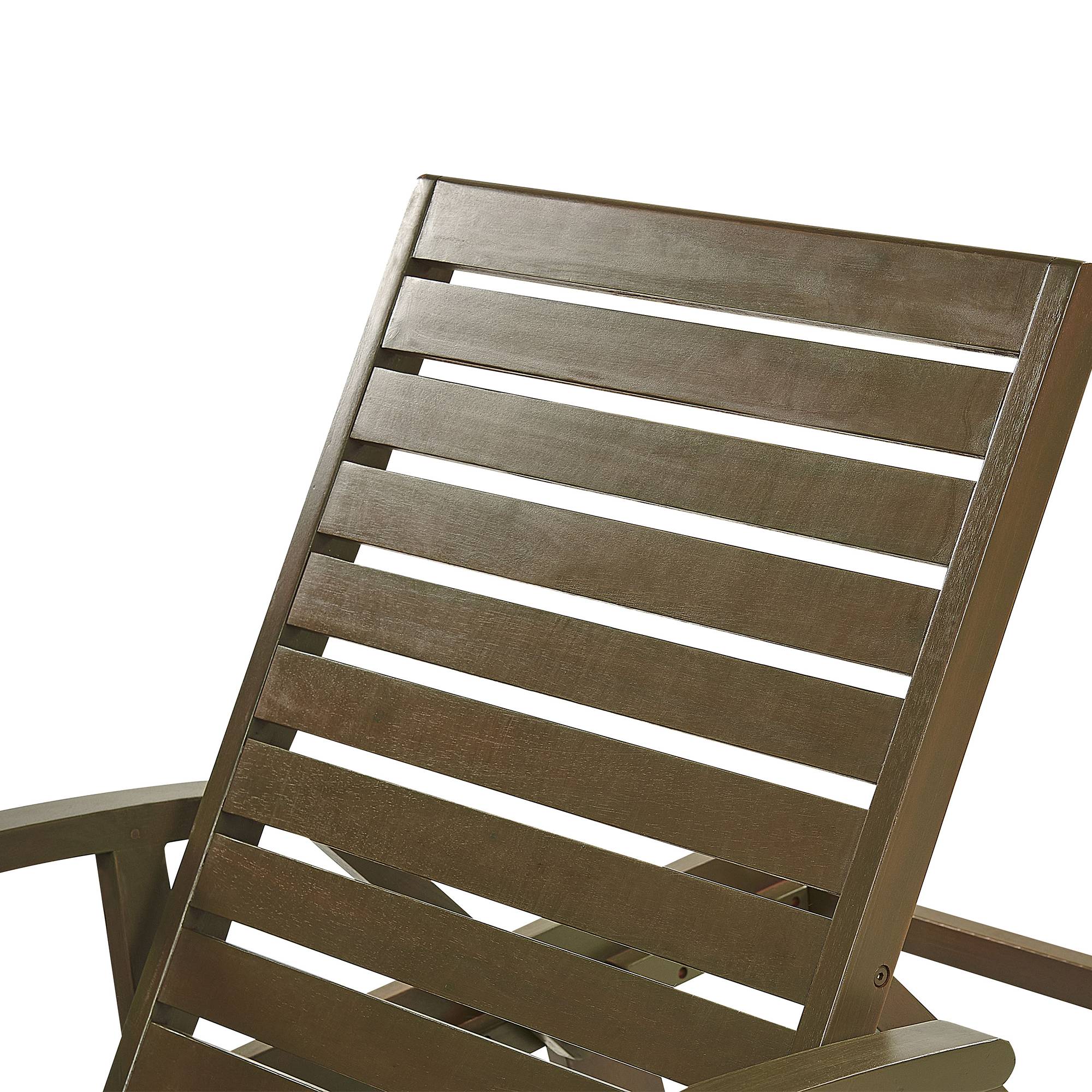 Beliani - Chaise longue Acacia Marron foncé AMANTEA II - Beliani - Image 7