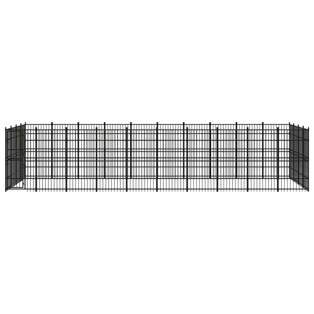 Vidaxl - Chenil D'Extérieur Pour Chiens Acier 36,86 M² - vidaXL - Image 1