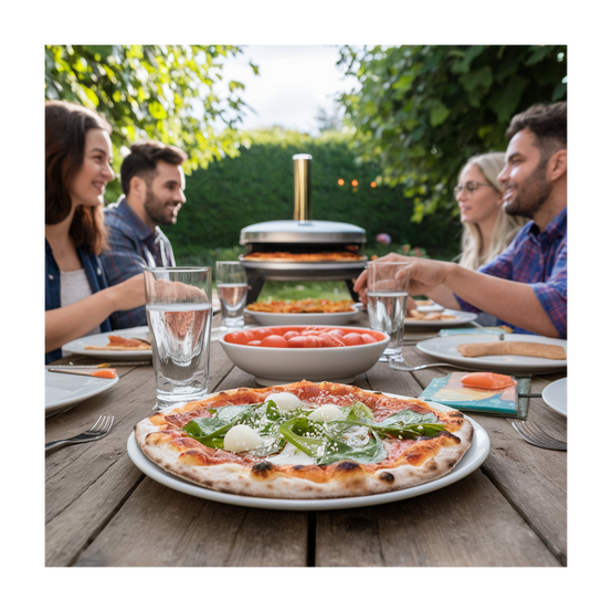 Pelle à pizza Ronde Inox Ø22cm Pelle à pain Manche 1.50m Qualité BellaNapoli - Image 2