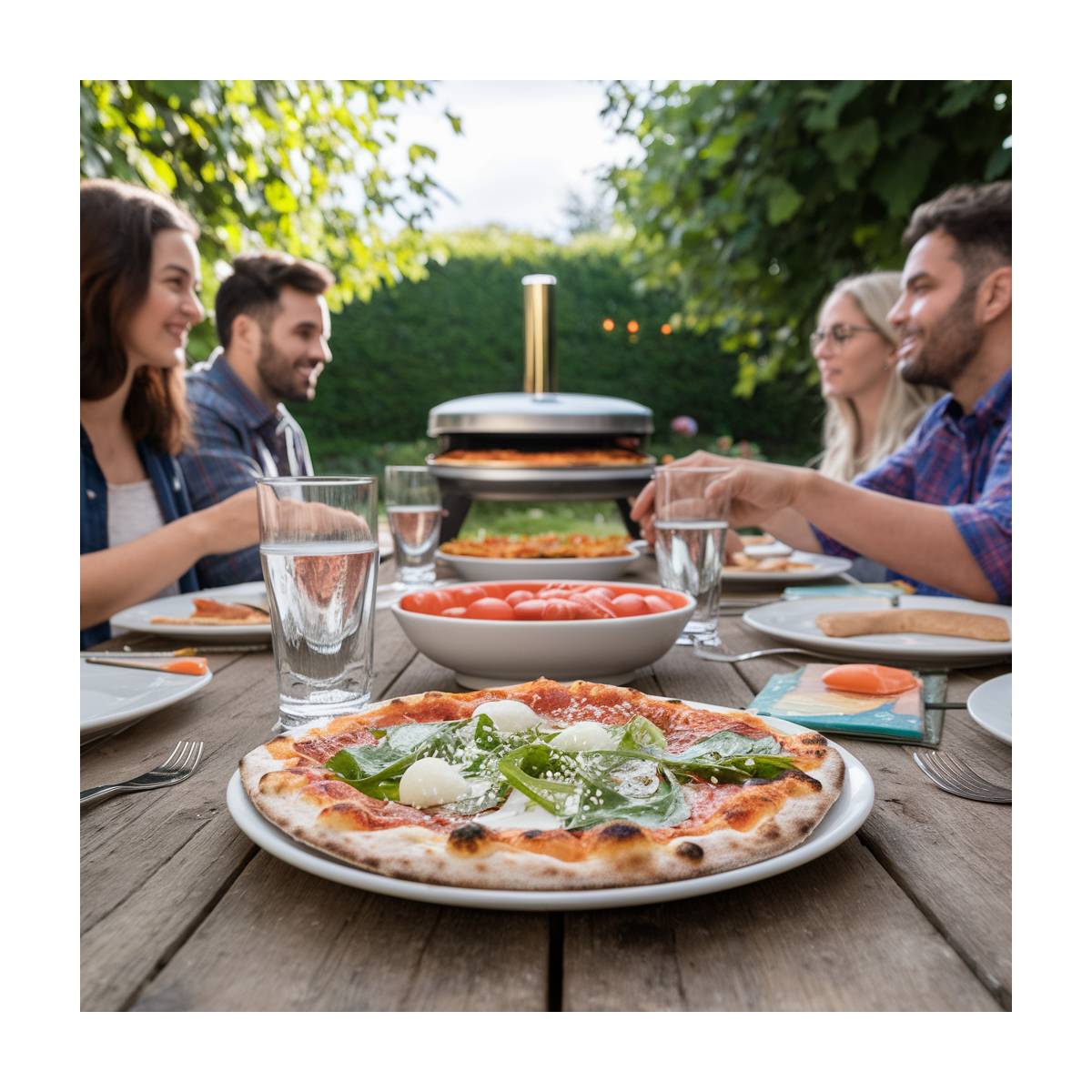 Pelle à pizza Ronde Inox Ø22cm Pelle à pain Manche 1.50m Qualité BellaNapoli - Image 2