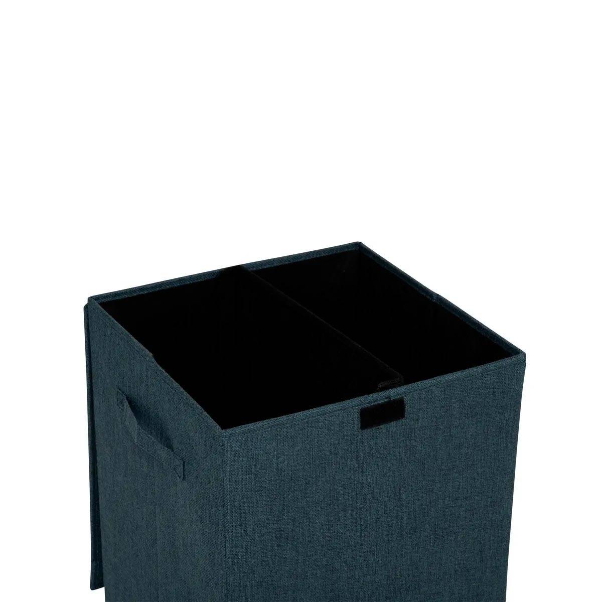 Panier à Linge Avec Séparateur "Colorama" 74L Bleu Pétrole - Image 4