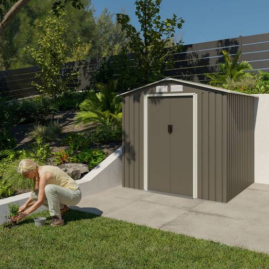 Abri de jardin métal 3,26 m2 + kit d'ancrage - Image 4