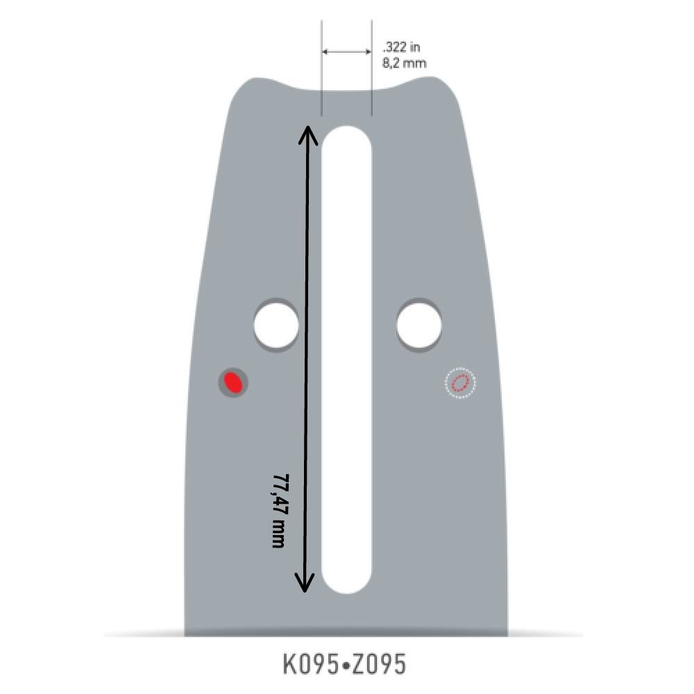 Oregon - Guide tronçonneuse OREGON 45 cm, pas .325", jauge 1,3mm, 72 maillons Versacut™ - 180VXLGK095 - Image 2