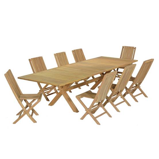 Teck'Attitude - Salon de jardin teck massif Canoas, 8 places - TECK'Attitude - Image 1