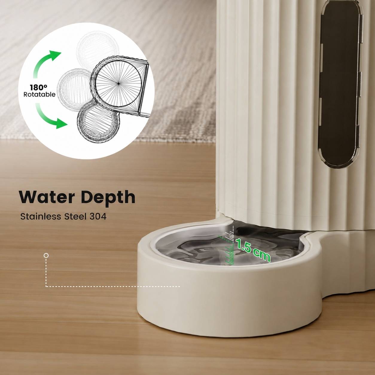 Distributeur Automatique 2 en 1 Eau et Nourriture pour Chat Gravity Feed - Image 5