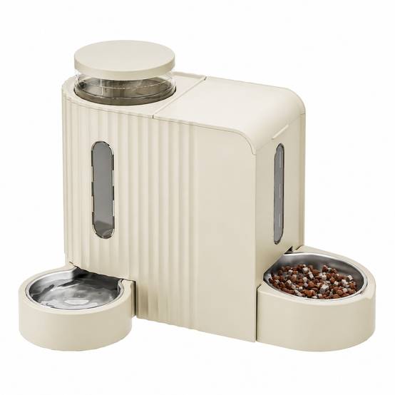 Distributeur Automatique 2 en 1 Eau et Nourriture pour Chat Gravity Feed - Image 1