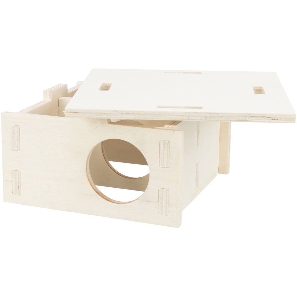 Trixie - Maison emboitable 2 chambres 25 x 12 x 25 cm pour grand hamster et dègues - Image 4