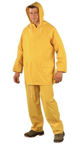 Ensemble de pluie veste et pantalon double enduction PVC jaune TL - 50211 - Image 2