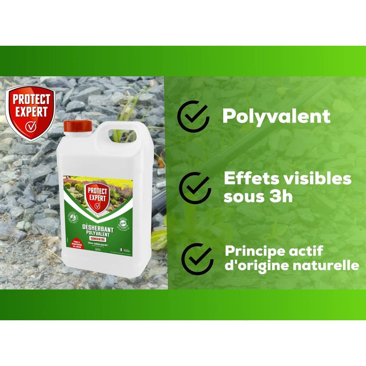 0 - PROTECT EXPERT PROHERBIO25N Désherbant Polyvalent concentre 2,5 L - Image 3