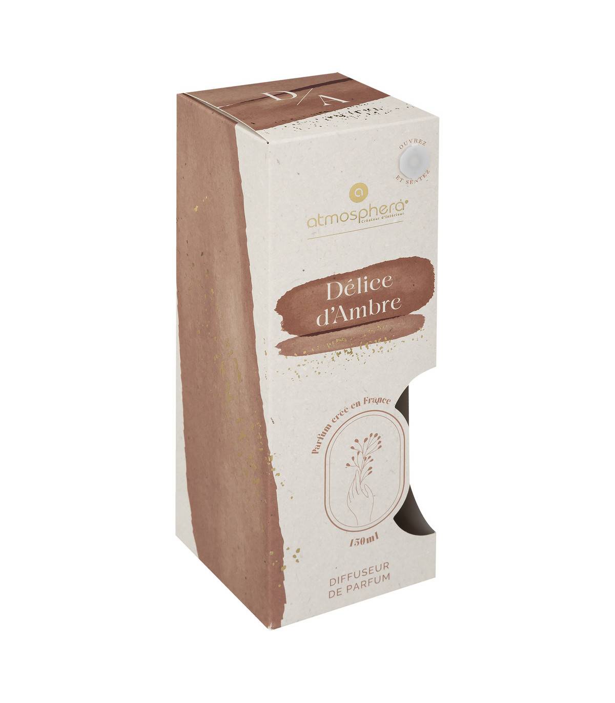 Diffuseur de parfum Délice d'ambre 150ml avec 6 Bâtonnets - Image 2