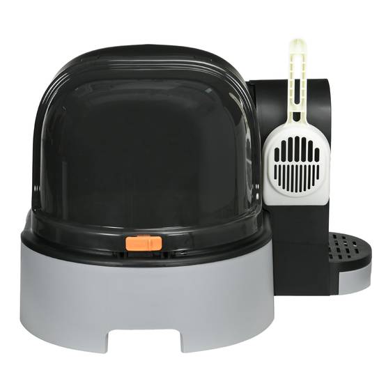 Maison de toilette plastique chats hygiène propreté 52x60x42cm gris - ComfortXL Outdoor Living - Image 2