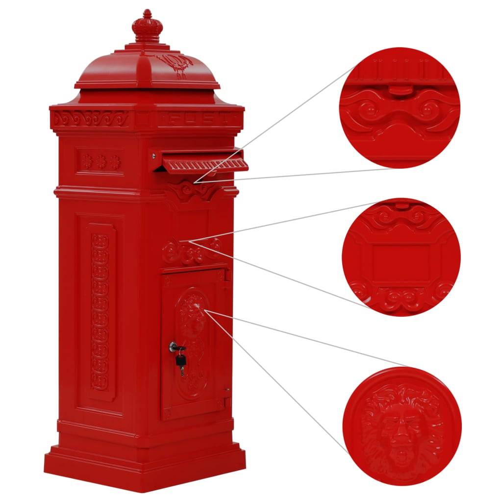 Boîte aux lettres Rouge 36 X 32 cm - Prolenta Premium - Image 5